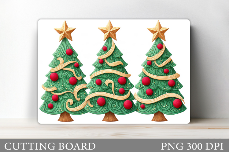 Christmas Tree Cutting Board. Kitchen Cutting Board Design