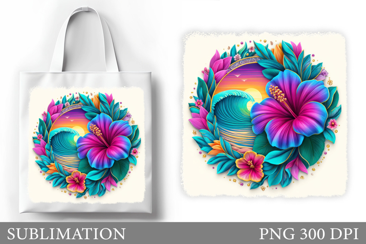 Sea Tote Bag Sublimation. Sea Sublimation