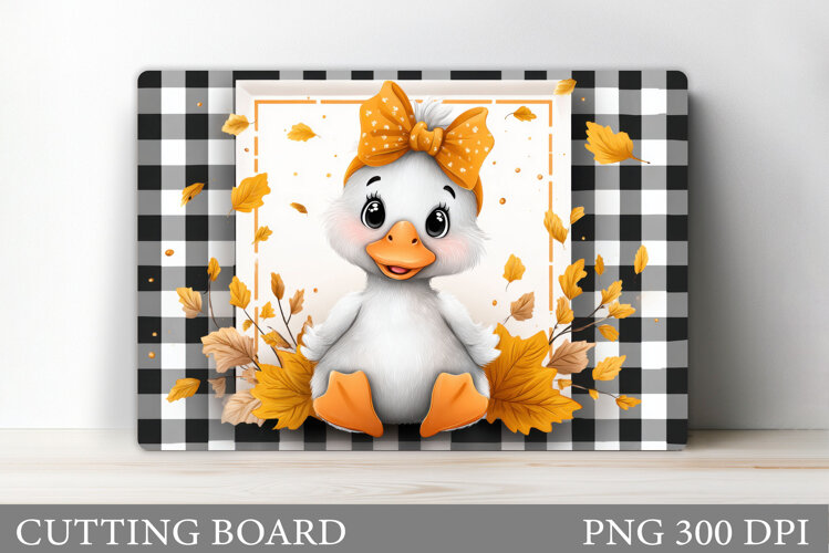 Fall Goose Cutting Board. Fall Cutting Board Sublimation example image 1