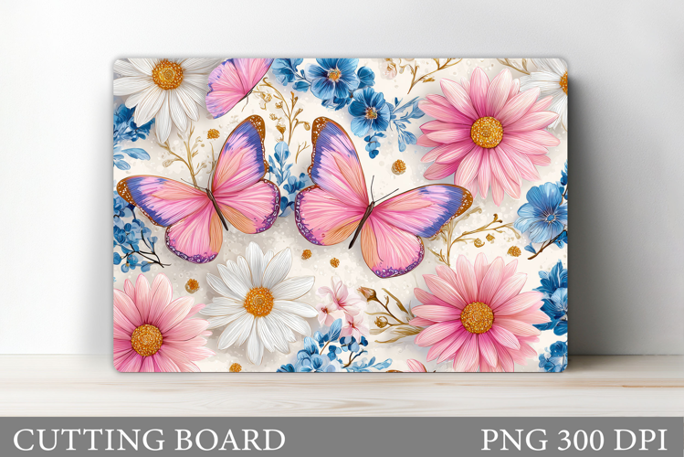 Butterflies Cutting Board Design. Butterflies Sublimation