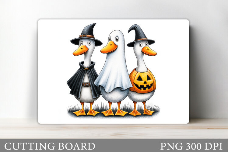 Halloween Goose Cutting Board. Halloween Cutting Board example image 1