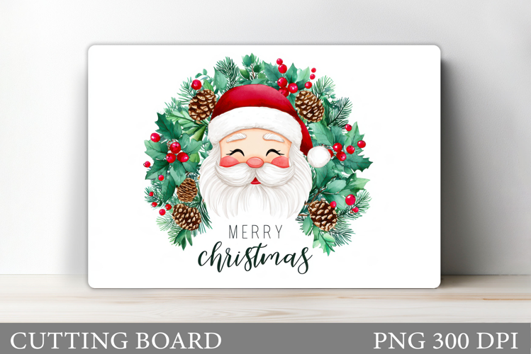 Santa Claus Cutting Board. Christmas Cutting Board