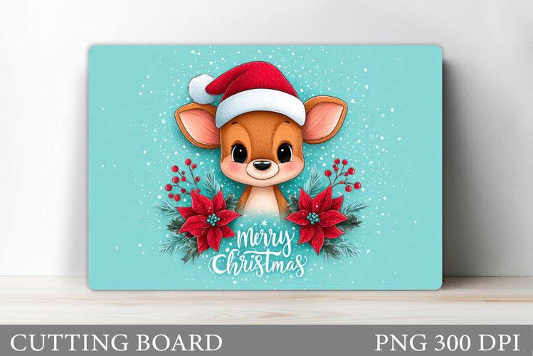 Christmas Deer Cutting Board. Christmas Cutting Board Design