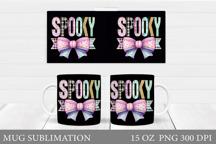 Halloween Mug Wrap Design. Halloween Sublimation