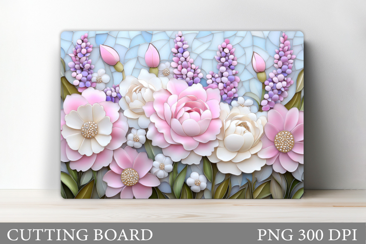 Flowers Cutting Board. Floral Cutting Board Sublimation