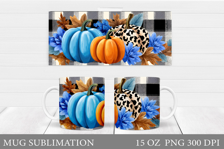 Pumpkin Mug Sublimation. Pumpkin Mug Design