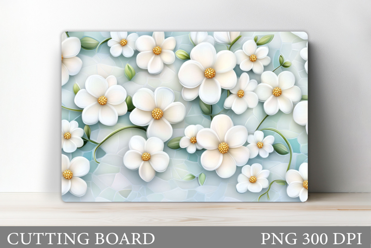 Flowers Cutting Board. Floral Cutting Board Sublimation