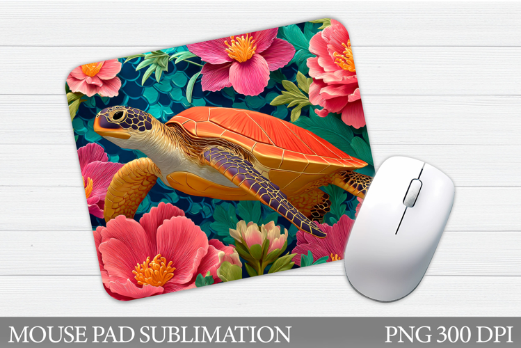Turtle Mouse Pad Design. Sea Turtle Sublimation