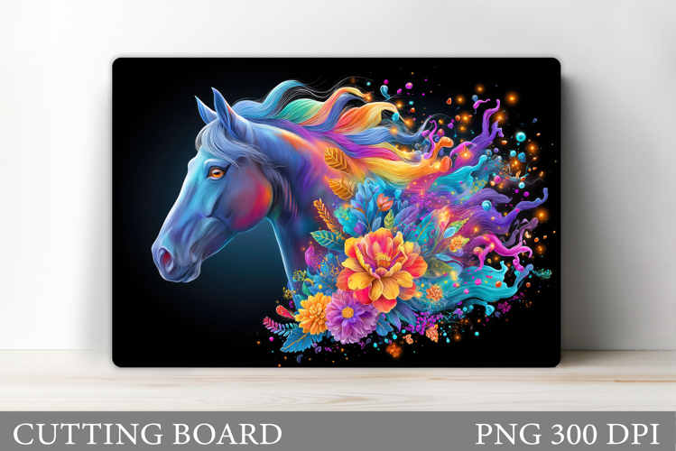 Horse Cutting Board Design. Horse Sublimation