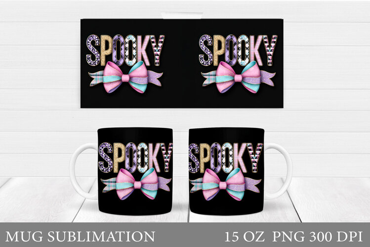 Halloween Mug Wrap Design. Halloween Sublimation example image 1