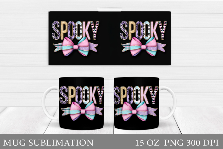 Halloween Mug Wrap Design. Halloween Sublimation