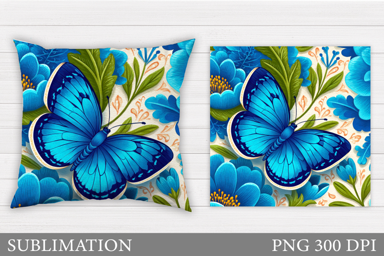 Butterfly Pillow Sublimation. Butterfly Sublimation