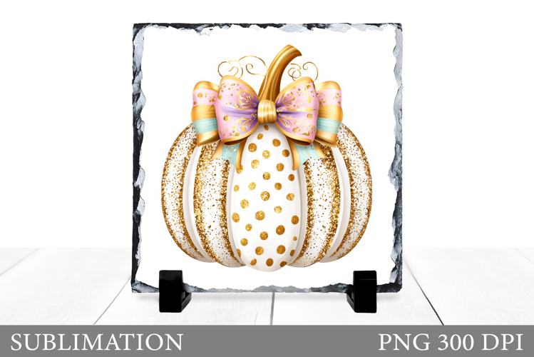 Fall Pumpkin Slate Sublimation. Autumn Sublimation