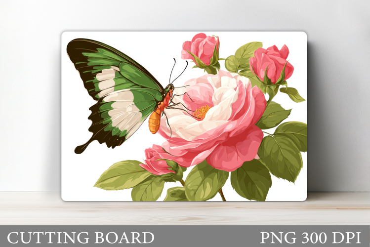 Butterfly Cutting Board Design. Butterfly Sublimation