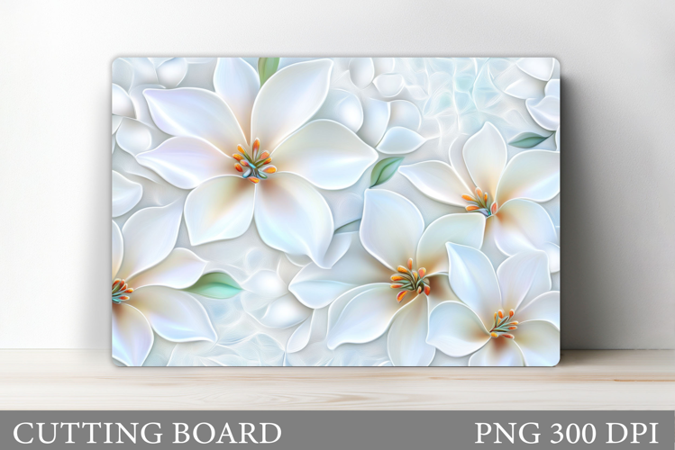 Flowers Cutting Board. Floral Cutting Board Sublimation