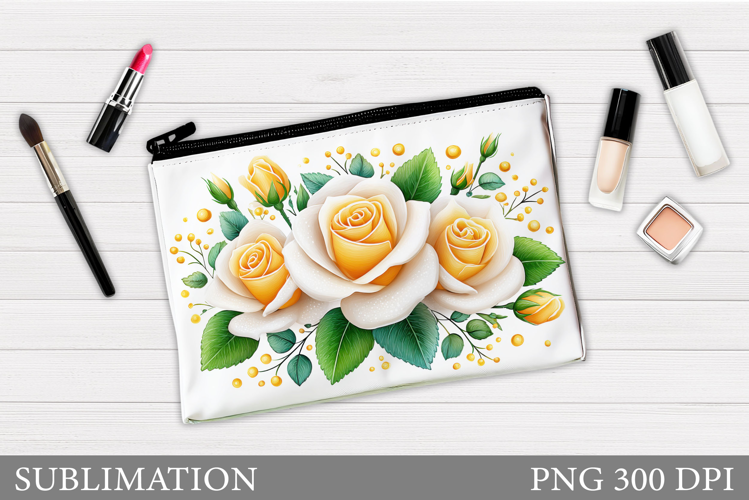 Roses Makeup Bag Design. Roses Sublimation