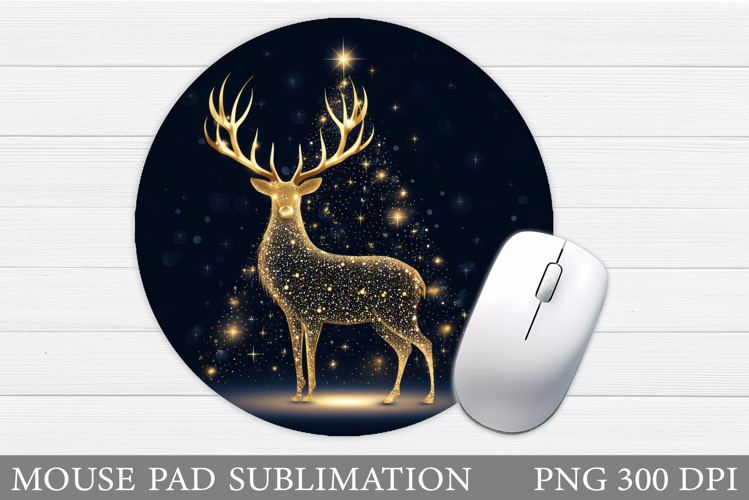 Reindeer Mouse Pad Sublimation. Christmas Mouse Pad Design