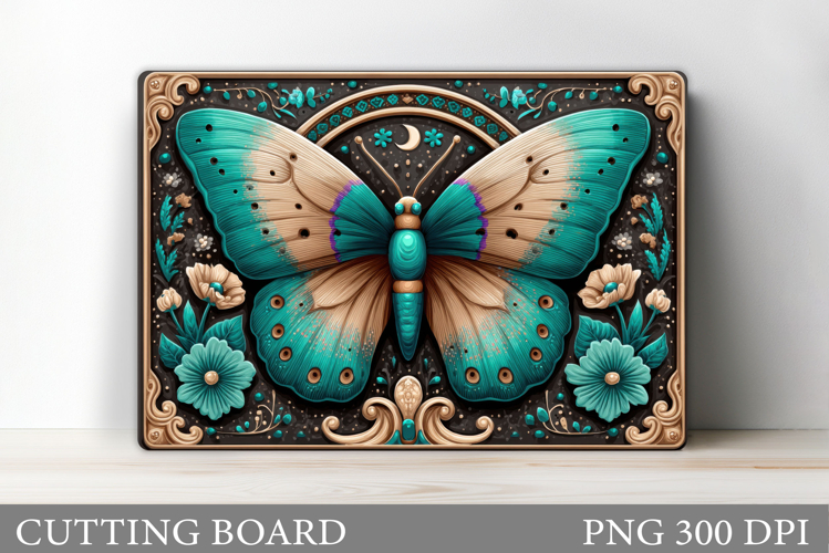 Butterfly Cutting Board Design. Butterfly Sublimation