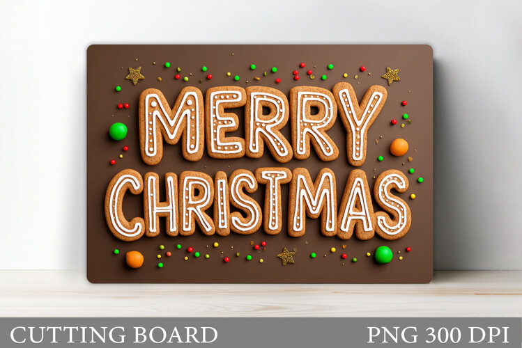 Merry Christmas Cutting Board. Christmas Cutting Board example image 1