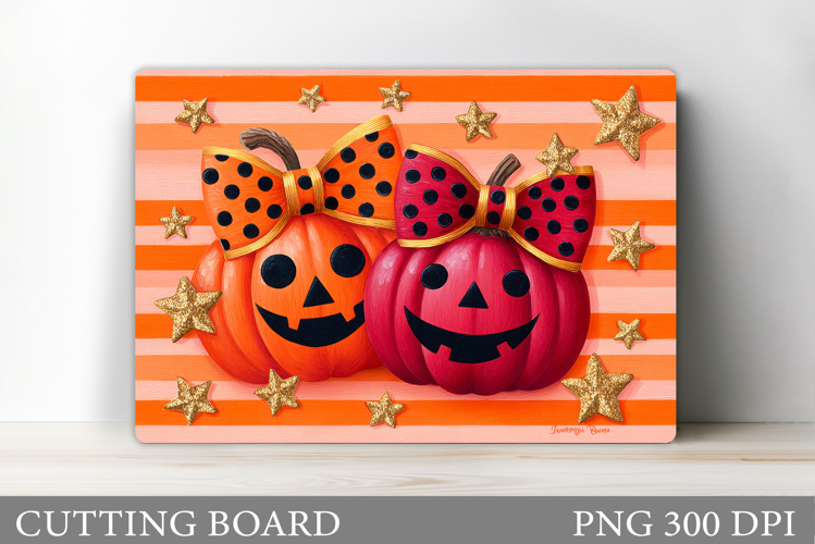 Halloween Pumpkin Cutting Board. Halloween Cutting Board