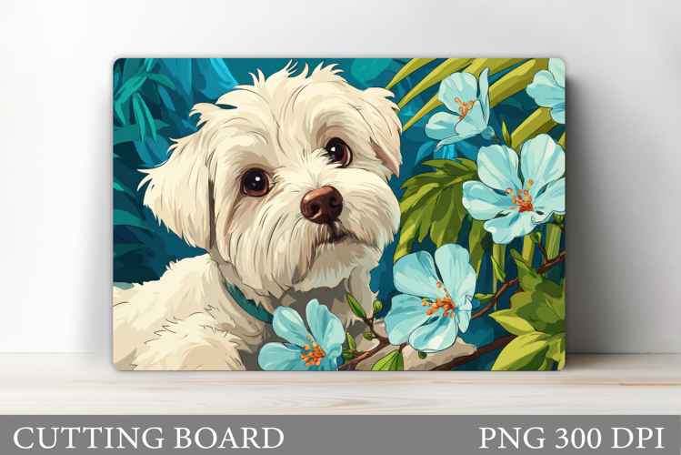Cute Dog Cutting Board Design. Cute Dog Sublimation