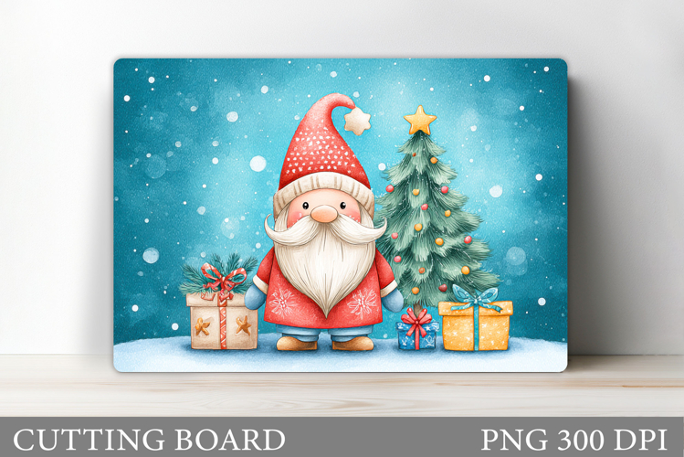 Christmas Gnome Cutting Board. Christmas Cutting Board