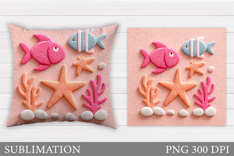 Fish Pillow Sublimation. Fish Sublimation
