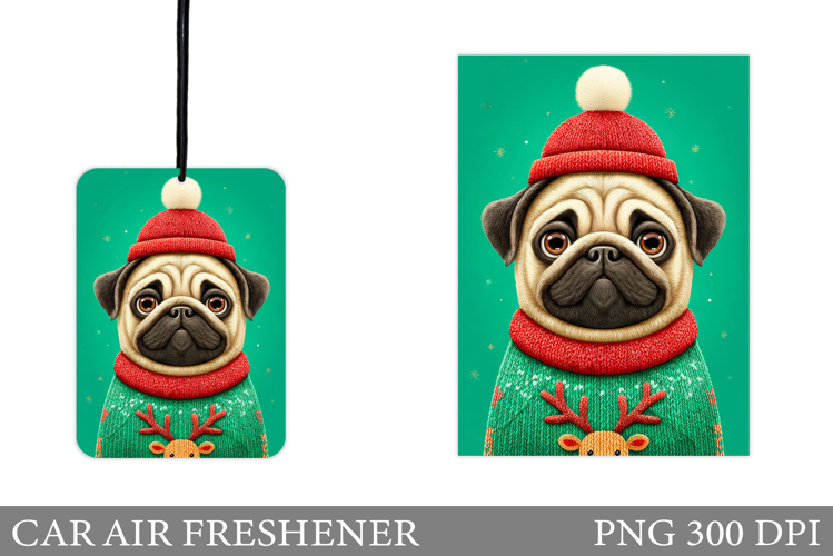 Cute Dog Car Air Freshener. Christmas Car Air Freshener