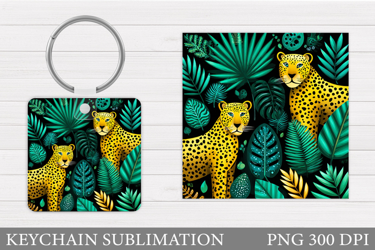 Leopard Keychain Design. Leopard Sublimation