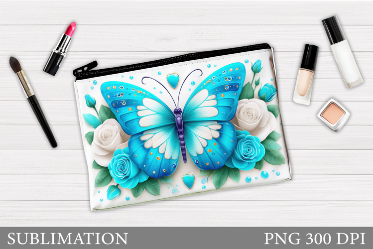 Butterfly Makeup Bag. Butterflly Makeup Pouch Design