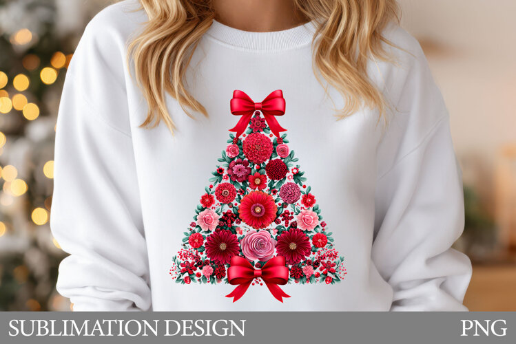 Christmas Tree Sublimation. Christmas Tree T-Shirt Design example image 1