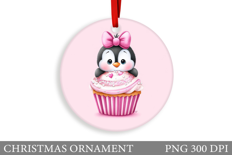 Cute Penguin Christmas Ornament. Christmas Ornament Design