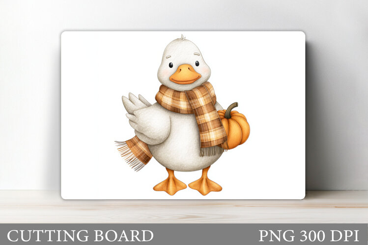 Fall Goose Cutting Board. Fall Cutting Board Sublimation example image 1