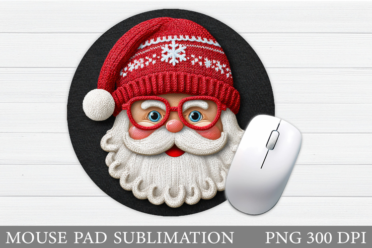 Santa Claus Mouse Pad. Christmas Mouse Pad Sublimation