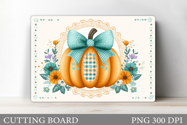 Fall Pumpkin Cutting Board. Fall Kitchen Cutting Board