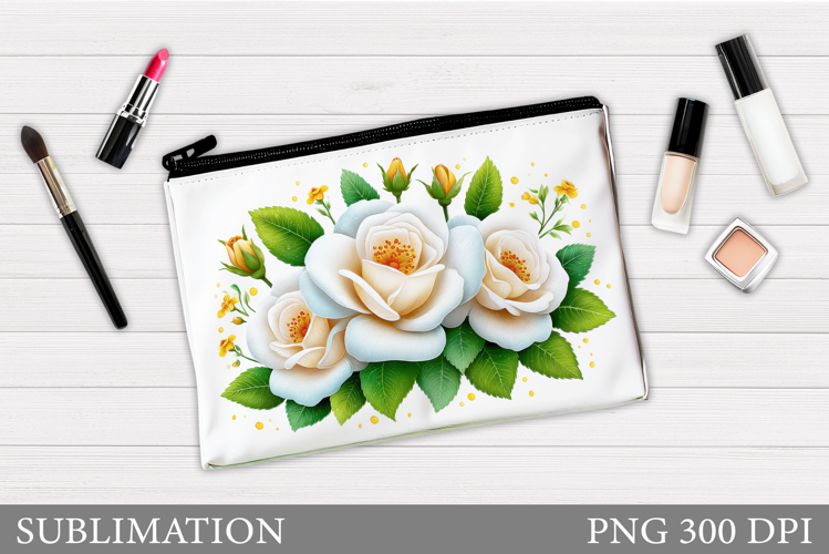 Roses Makeup Bag Design. Roses Sublimation