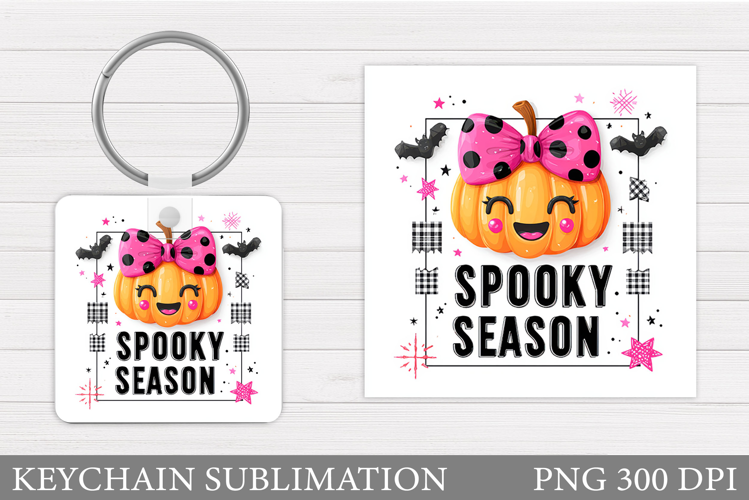 Cute Pumpkin Keychain. Cute Halloween Keychain Design