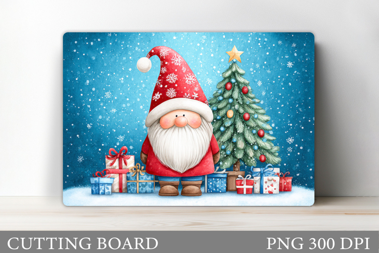 Christmas Gnome Cutting Board. Christmas Cutting Board