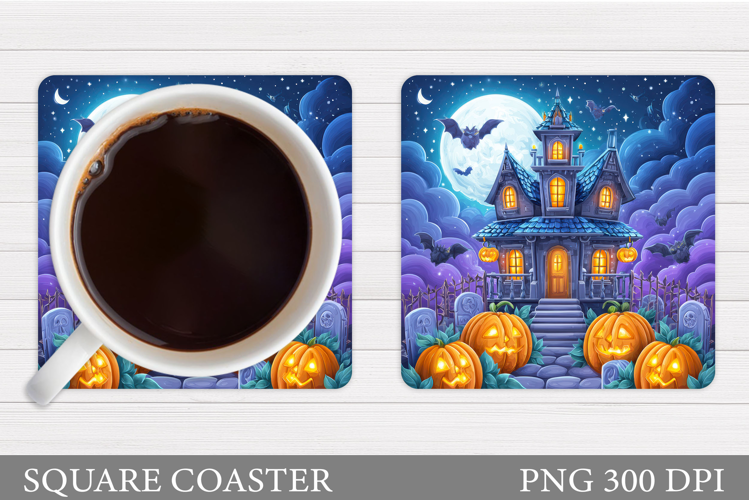 Halloween Pumpkin Coaster. Halloween Coaster Design
