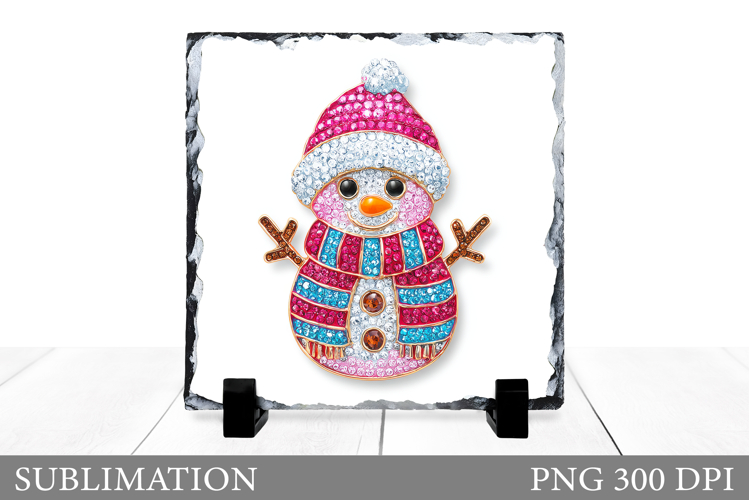 Snowman Slate Design. Cute Snowman Sublimation