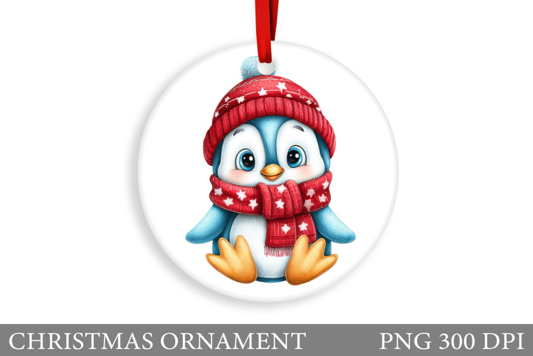 Christmas Penguin Clipart Image 2
