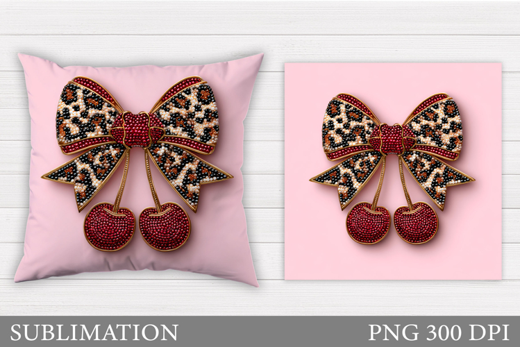 Cherry Pillow Design. Cherry Sublimation