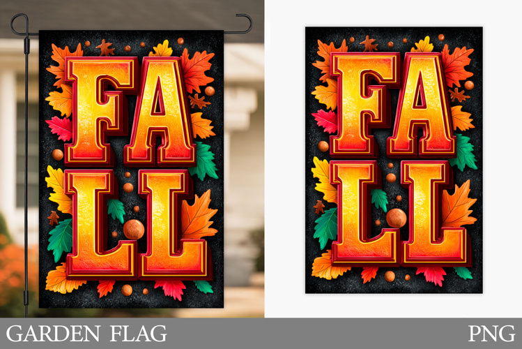 Fall Garden Flag Design. Fall Sublimation