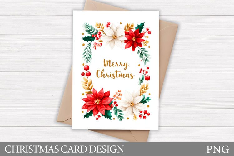 Merry Christmas Card Design. Christmas Card Printable