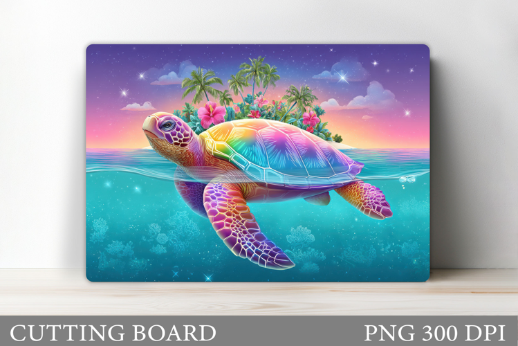 Sea Turtle Cutting Board. Sea Turtle Sublimation