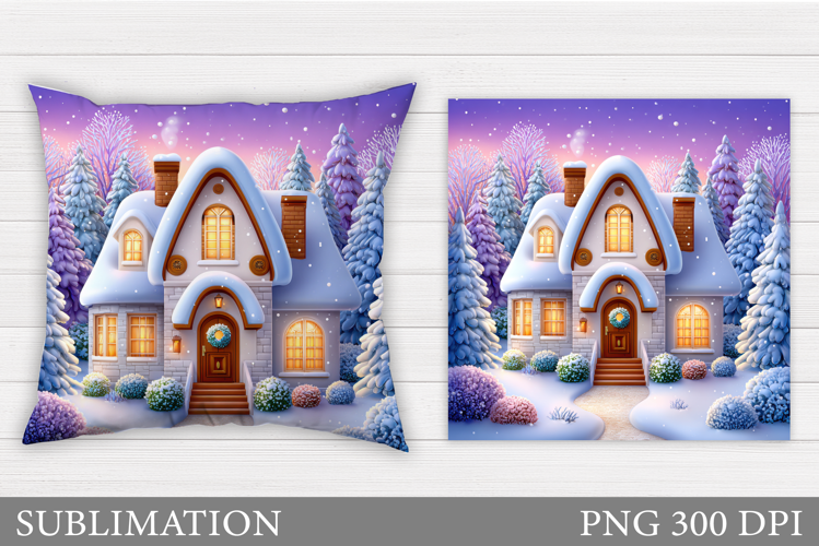Christmas Pillow Design. Christmas Sublimation