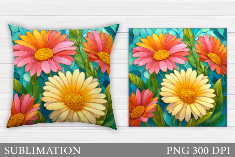 Flowers Pillow Design. Floral Pillow Sublimation