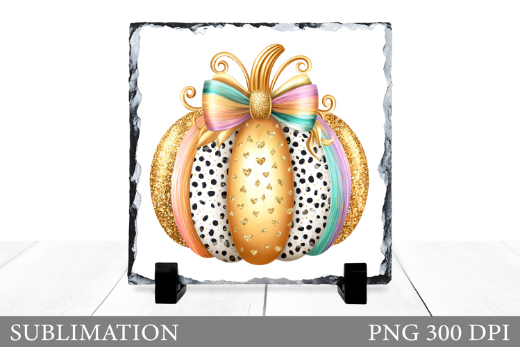 Fall Pumpkin Slate Sublimation. Fall Pumpkin Sublimation