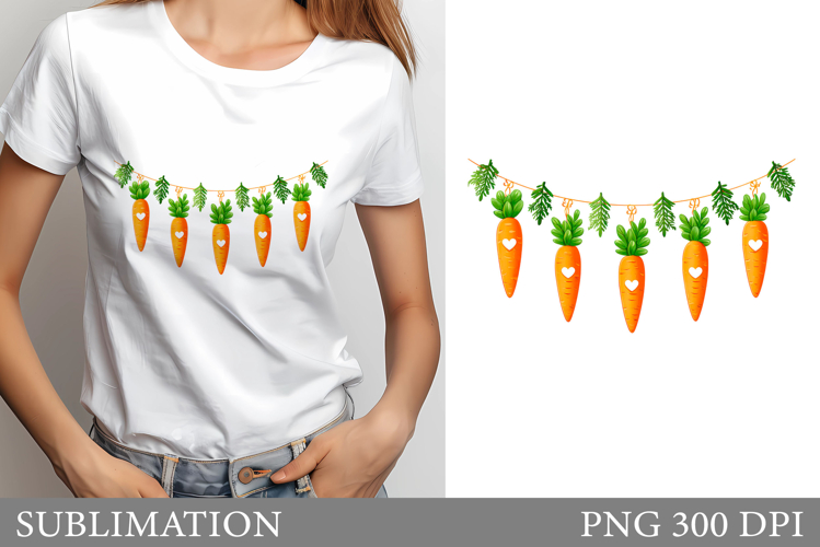 Carrot Sublimation. Carrot T-Shirt Design