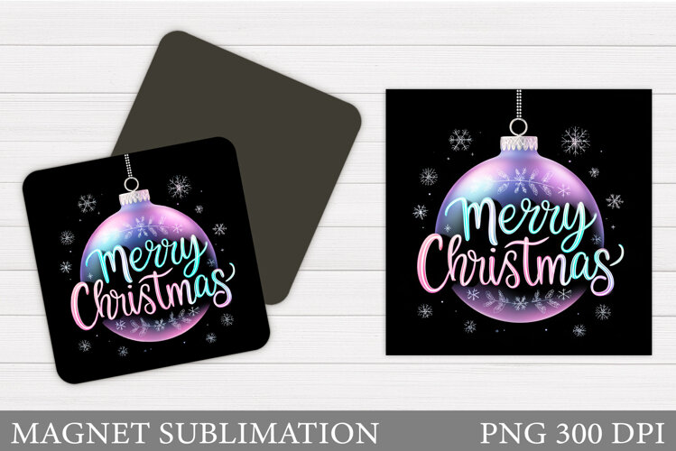 Christmas Magnet Design. Winter Magnet Sublimation example image 1